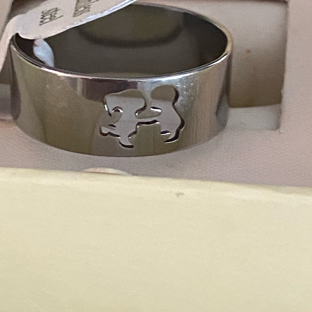 Stainless steel ring size 20 with worn tags